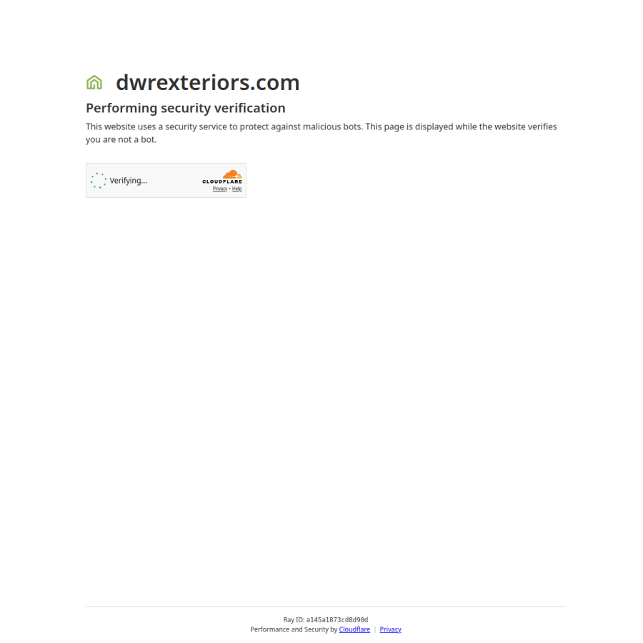 dwrexteriors.com homepage screenshot