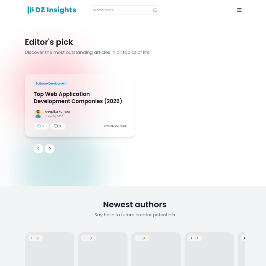 dzinsights.com homepage screenshot