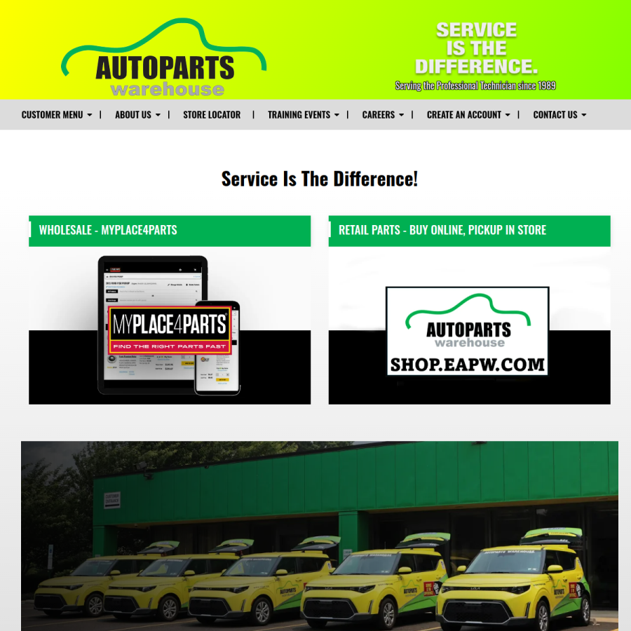 eapw.com homepage screenshot