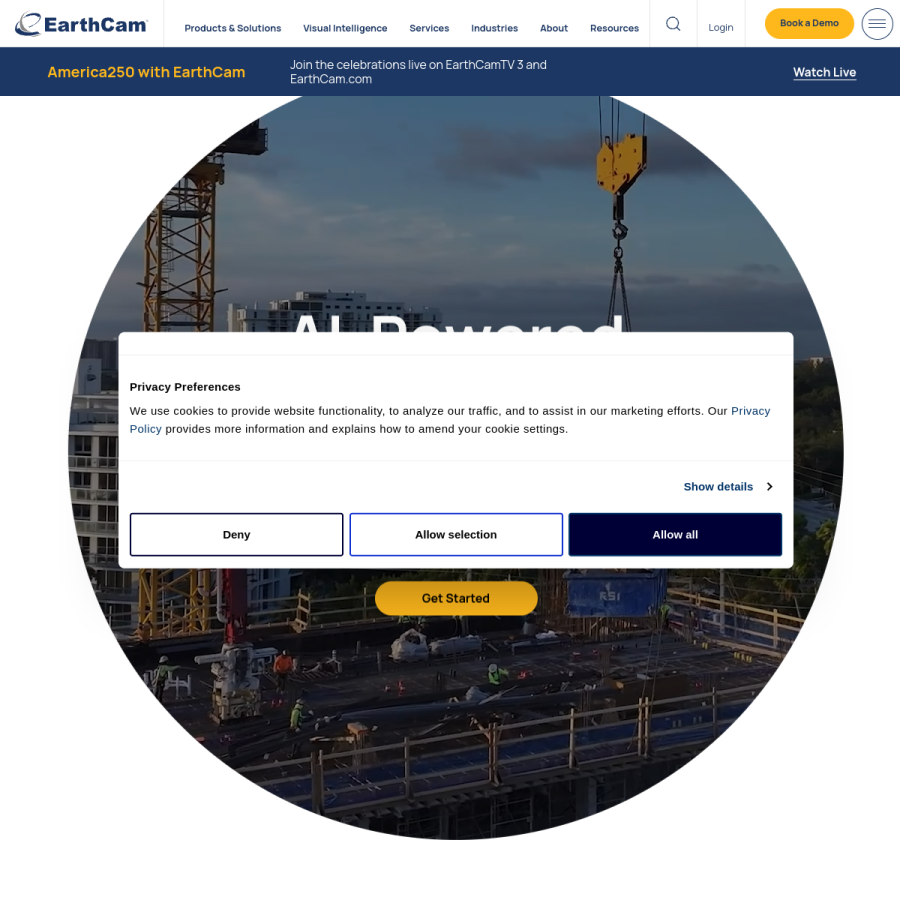 earthcam.net homepage screenshot