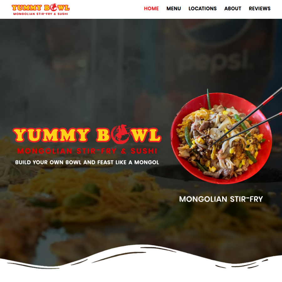 eatyummybowl.com homepage screenshot