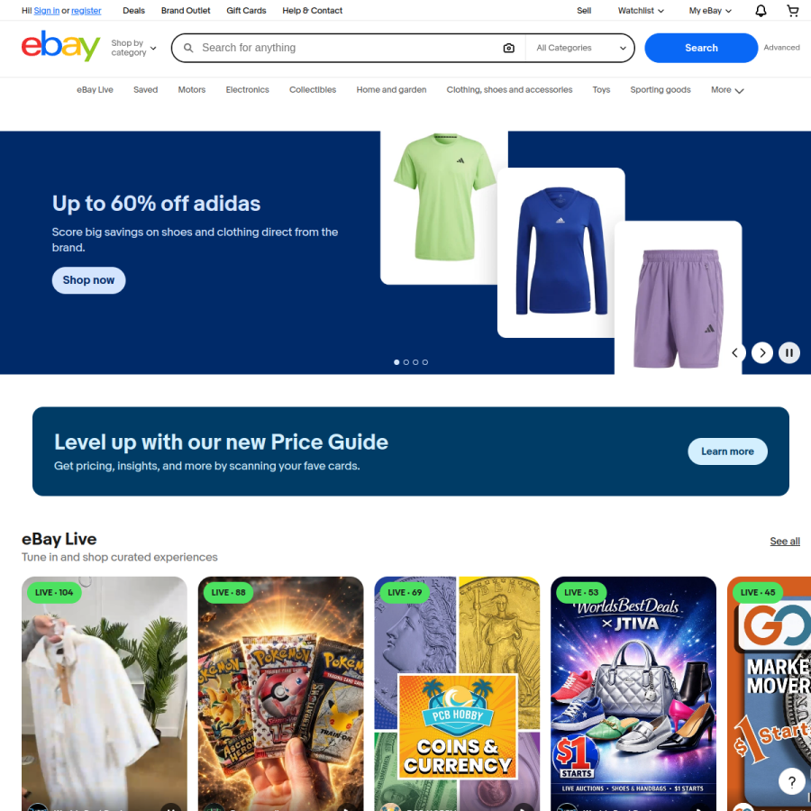 ebay.com homepage screenshot