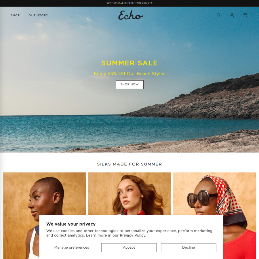 echonewyork.com homepage screenshot
