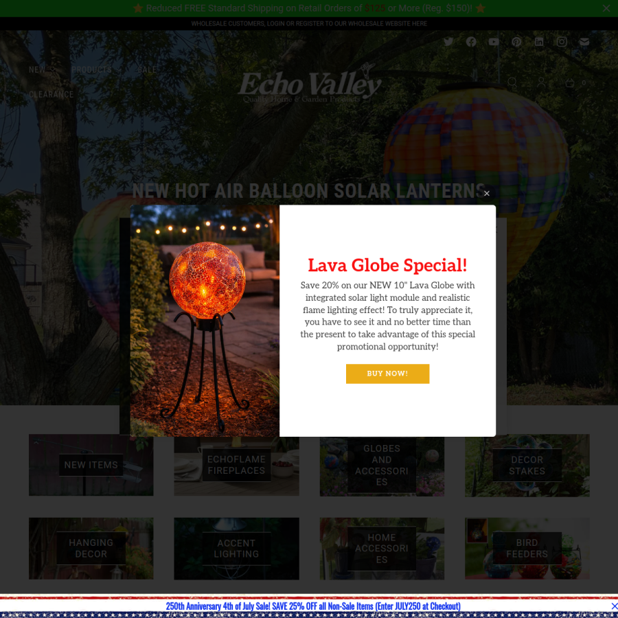 echovalley.com homepage screenshot