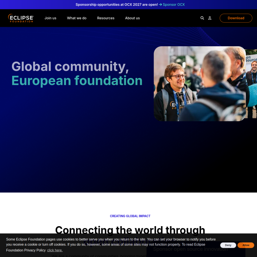 eclipse.org homepage screenshot