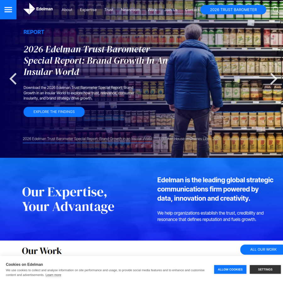 edelman.com homepage screenshot