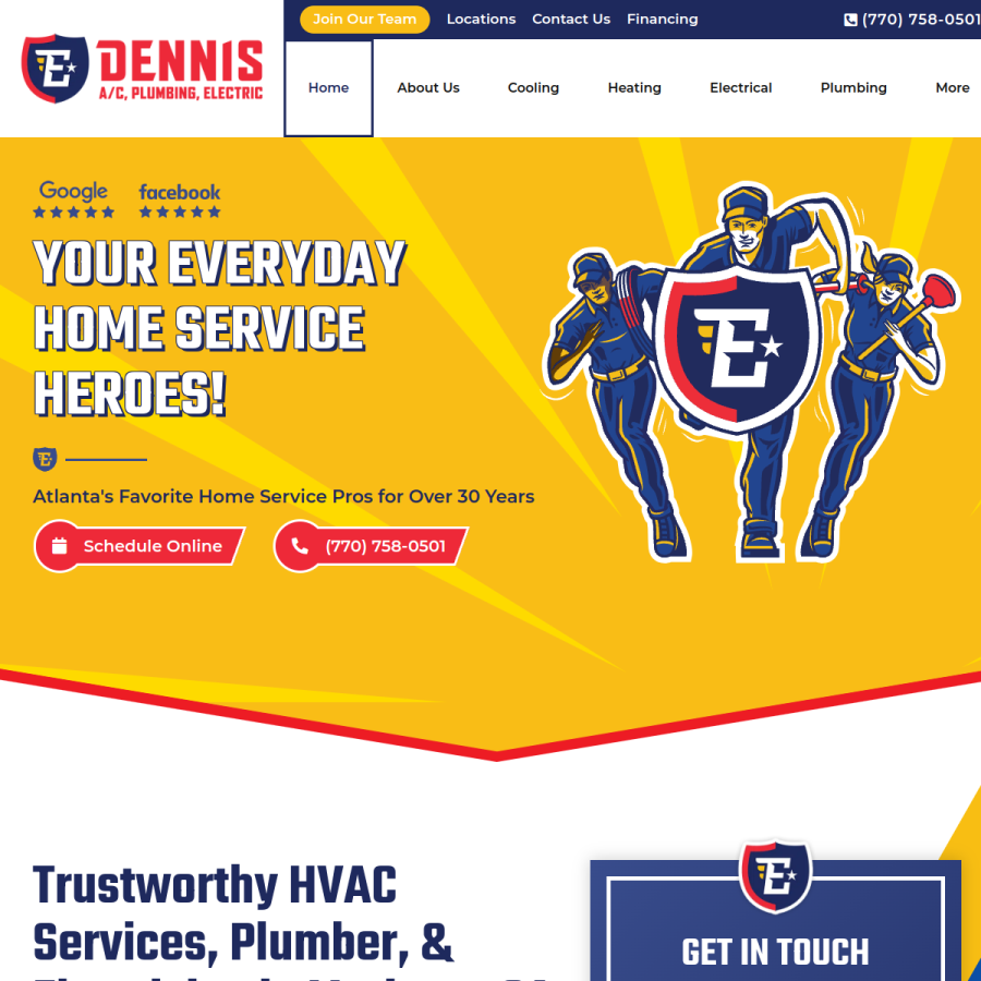 edennisacinc.com homepage screenshot