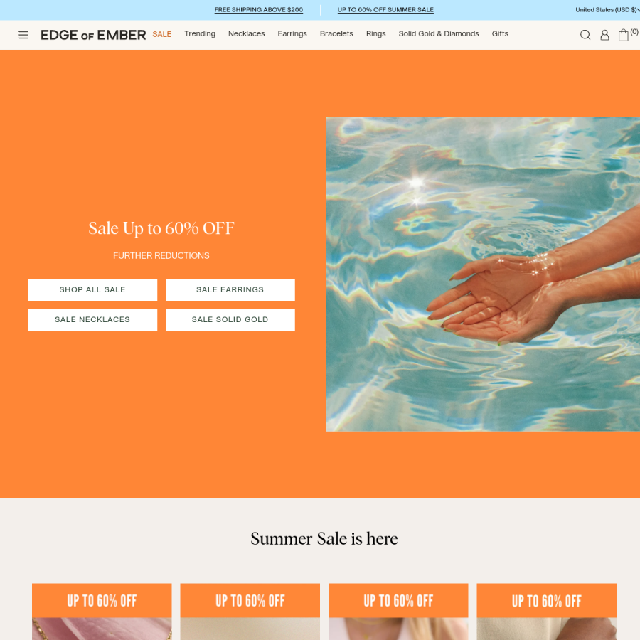 edgeofember.com homepage screenshot