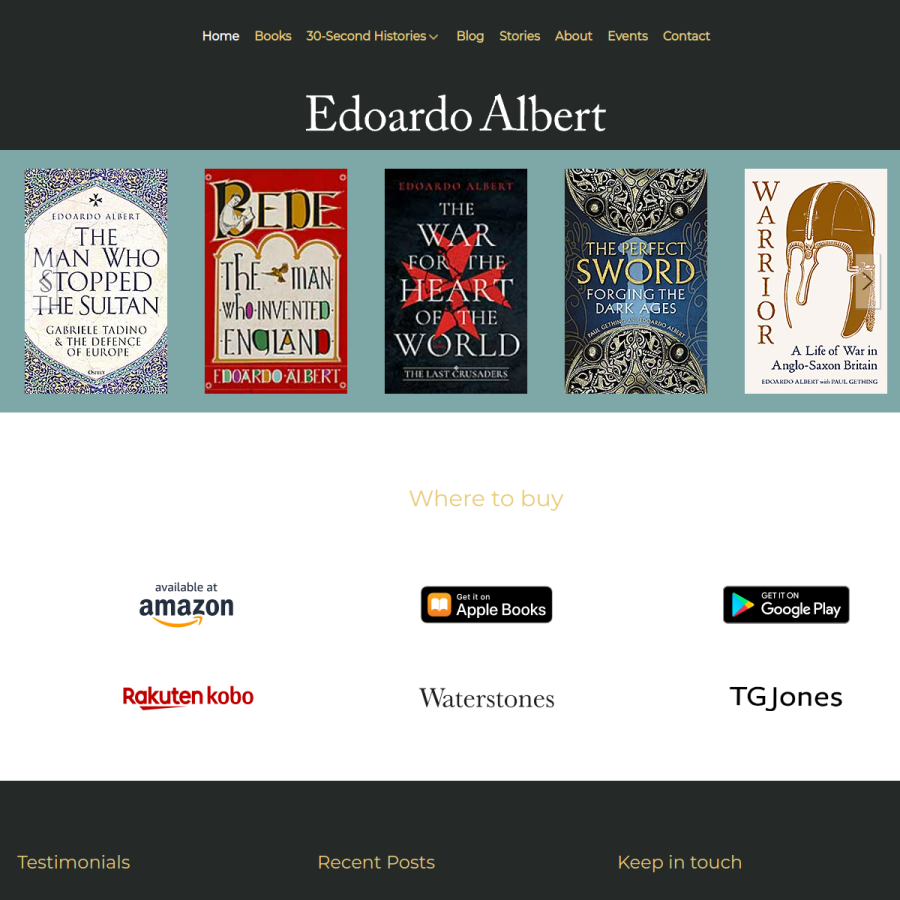 edoardoalbert.com homepage screenshot