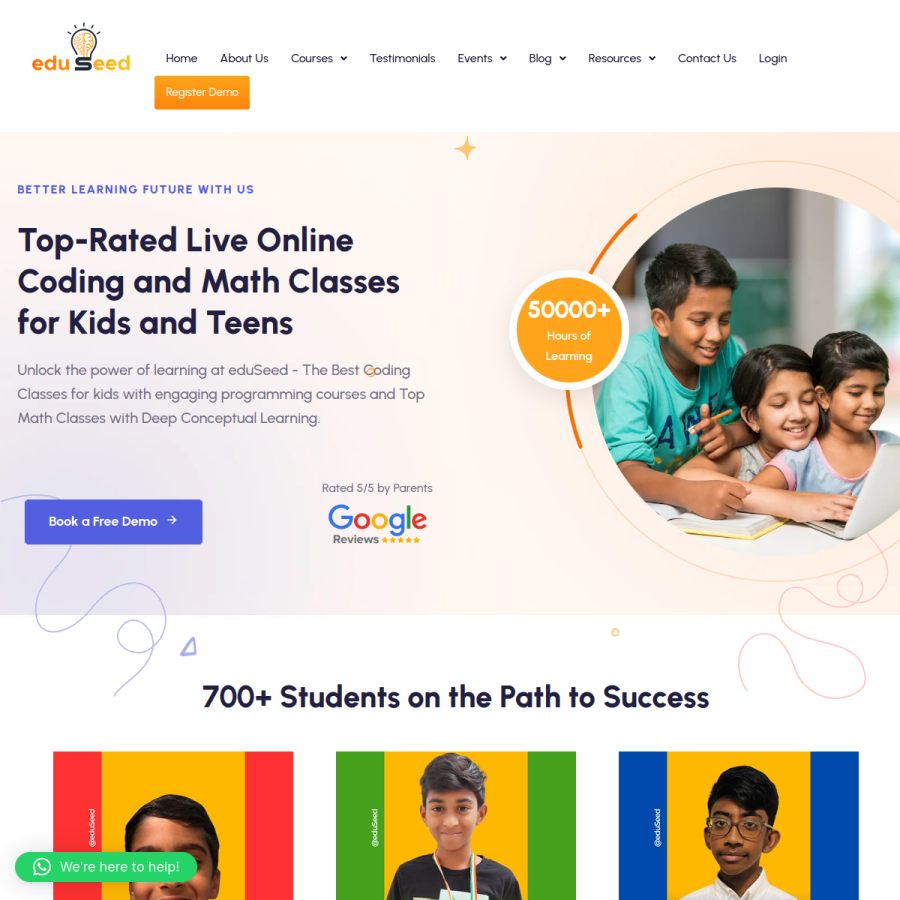 eduseed.in homepage screenshot