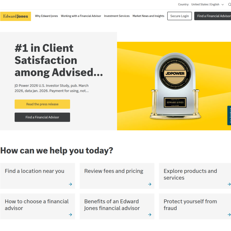 edwardjones.com homepage screenshot