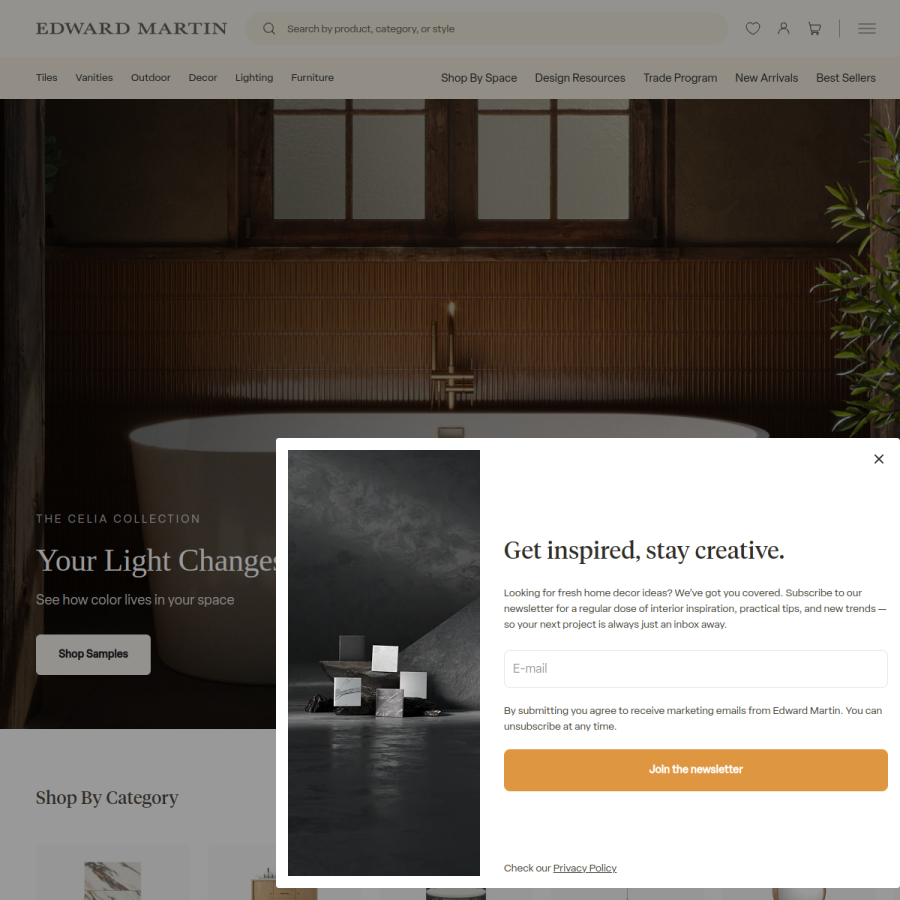 edwardmartin.com homepage screenshot