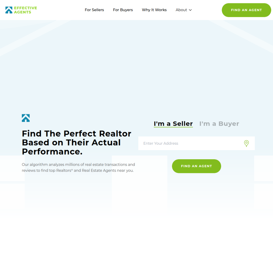 effectiveagents.com homepage screenshot