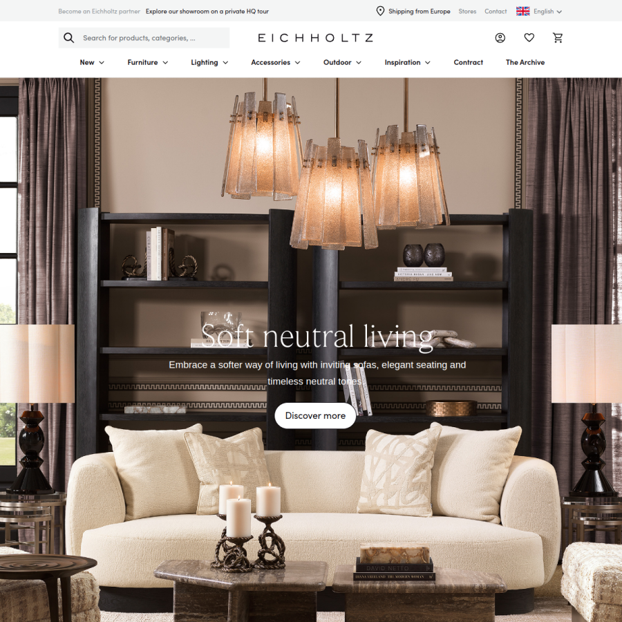 eichholtz.com homepage screenshot