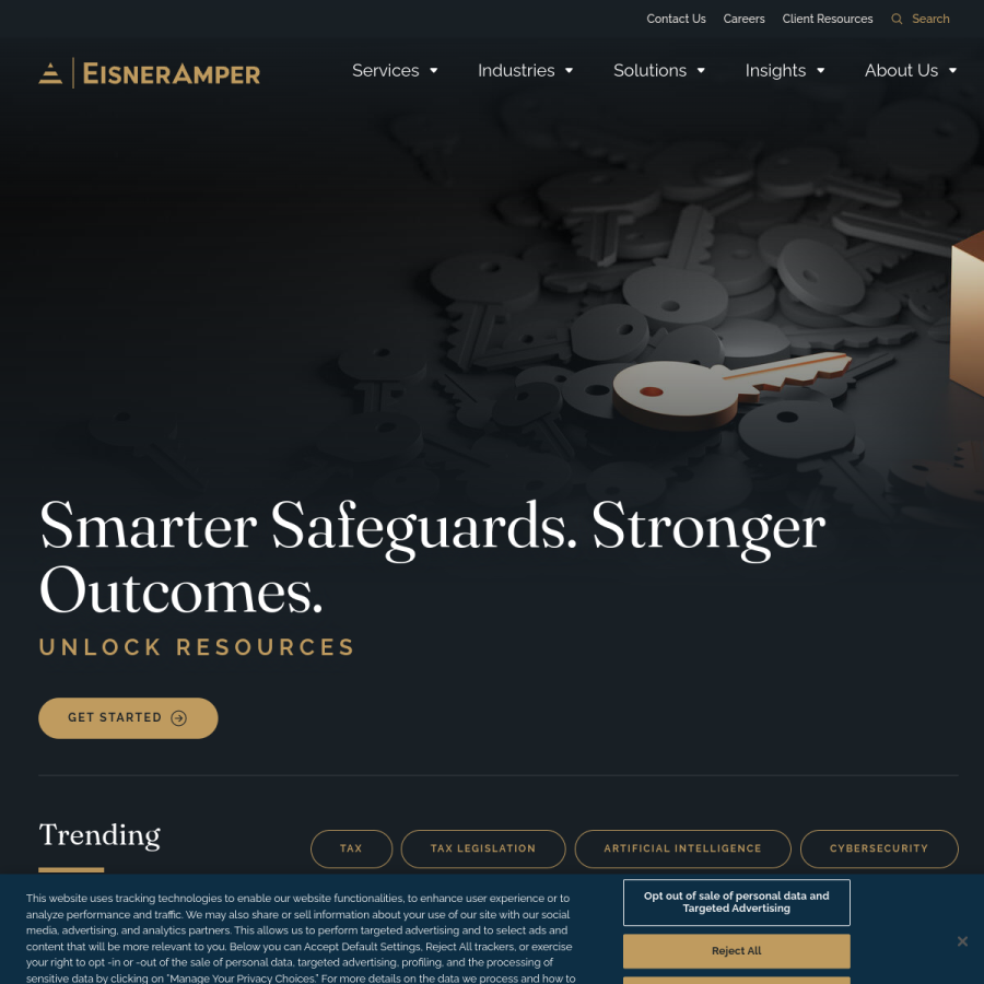 eisneramper.com homepage screenshot