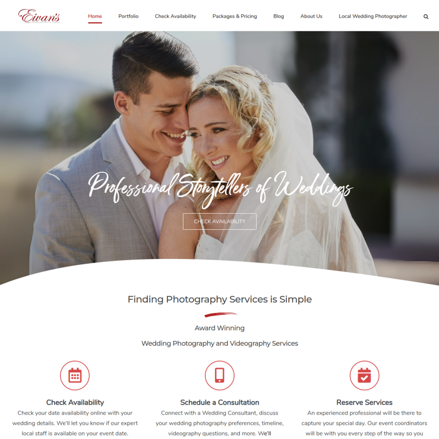 eivans.com homepage screenshot