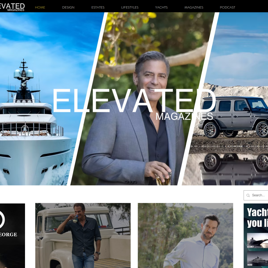 elevatedmagazines.com homepage screenshot
