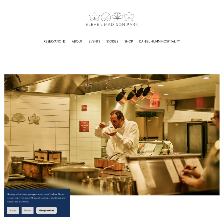 elevenmadisonpark.com homepage screenshot