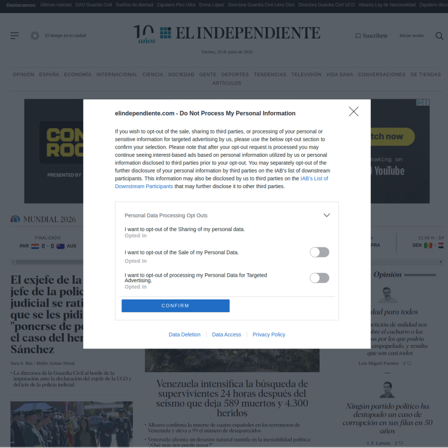 elindependiente.com homepage screenshot