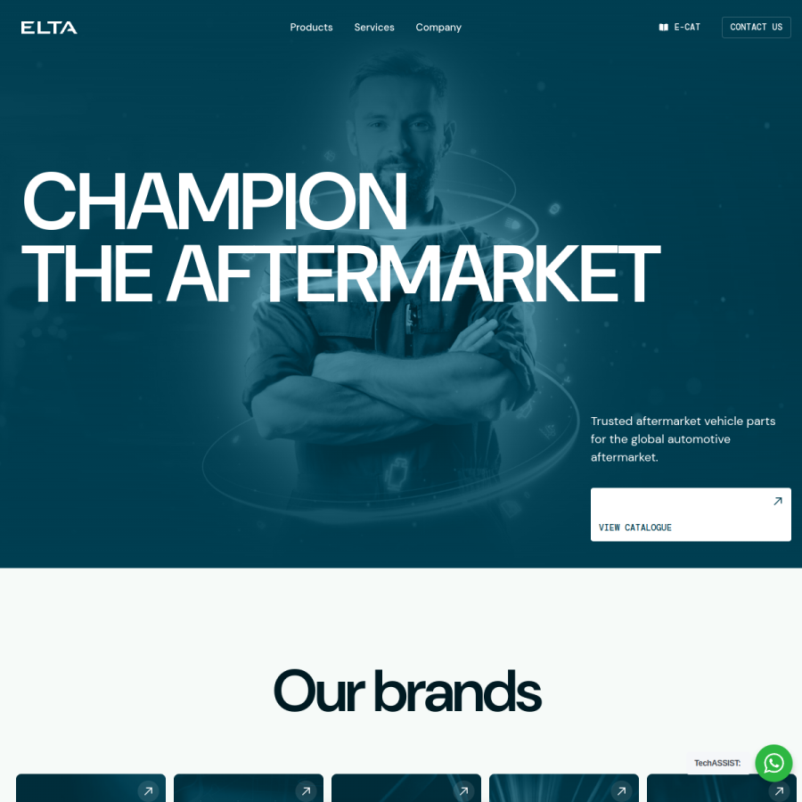 eltaeurope.com homepage screenshot