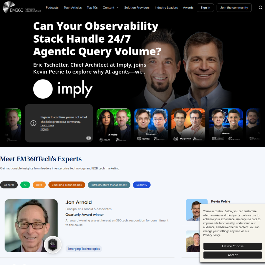 em360tech.com homepage screenshot