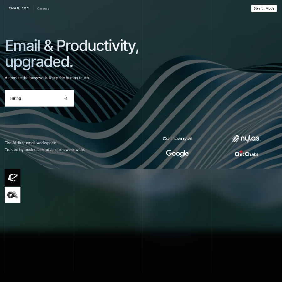 email.com homepage screenshot