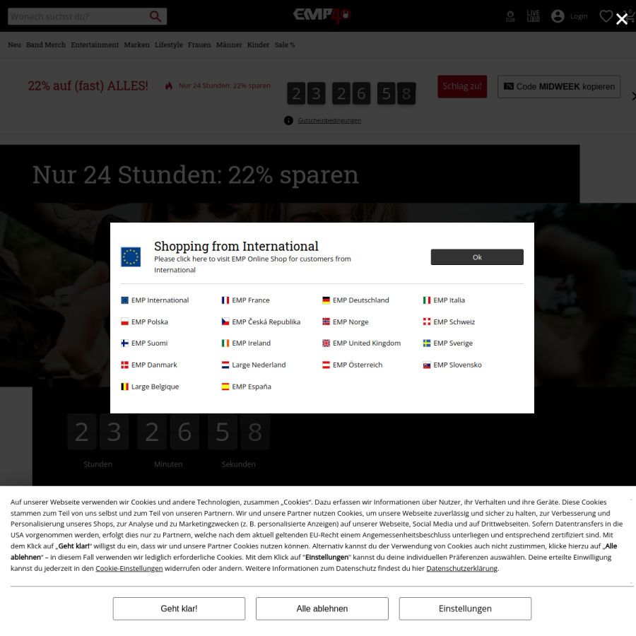 emp.de homepage screenshot