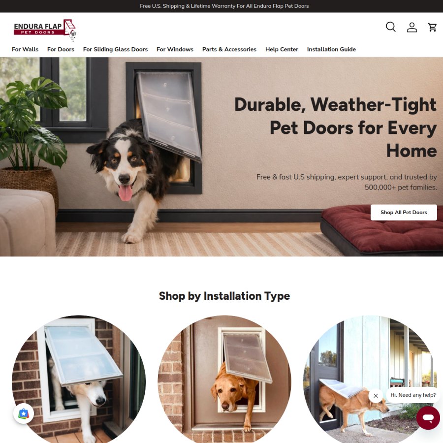 enduraflap.com homepage screenshot