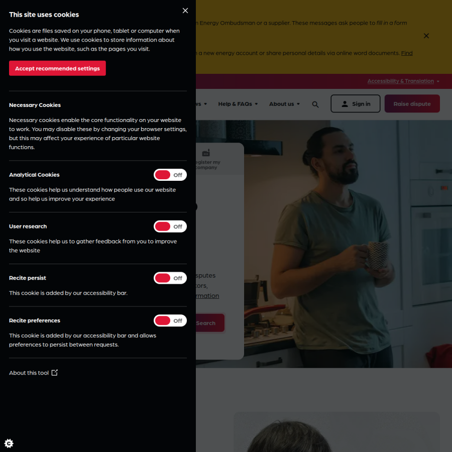 energyombudsman.org homepage screenshot