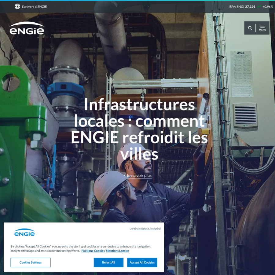 engie.com homepage screenshot