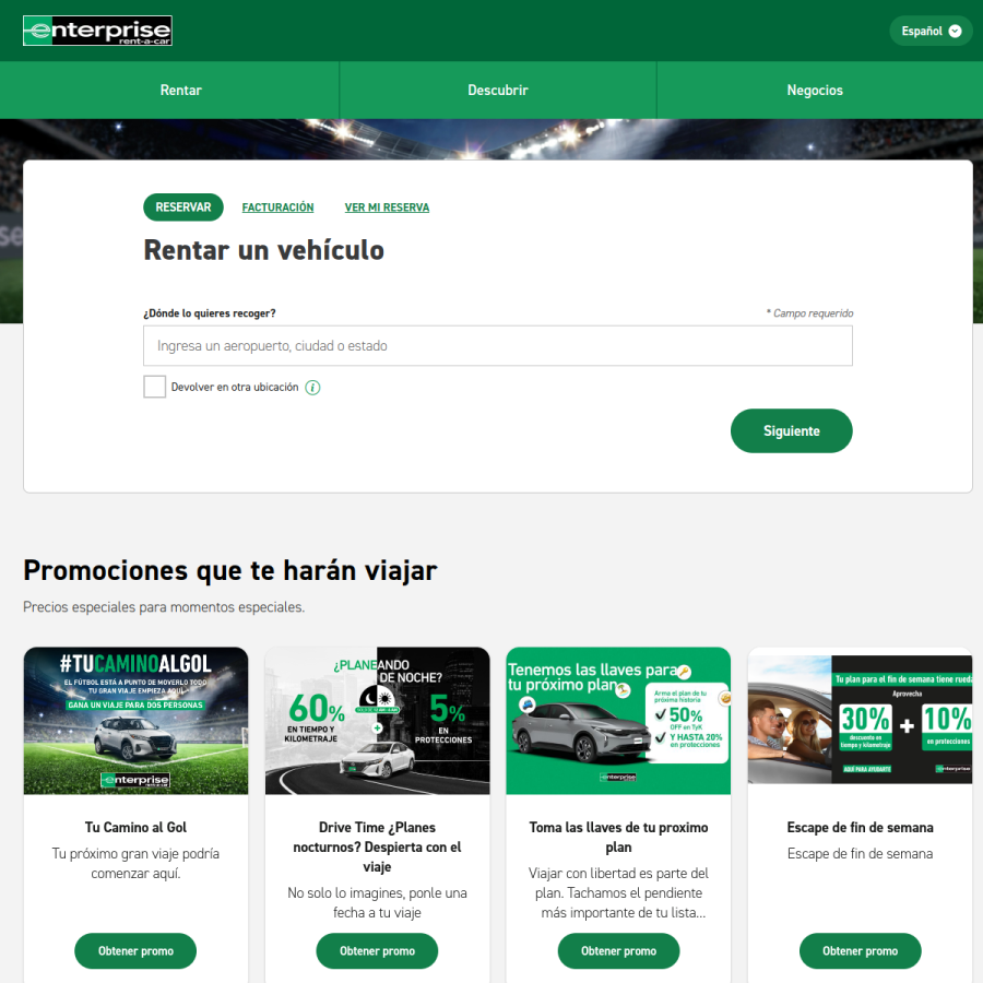 enterprise.mx homepage screenshot