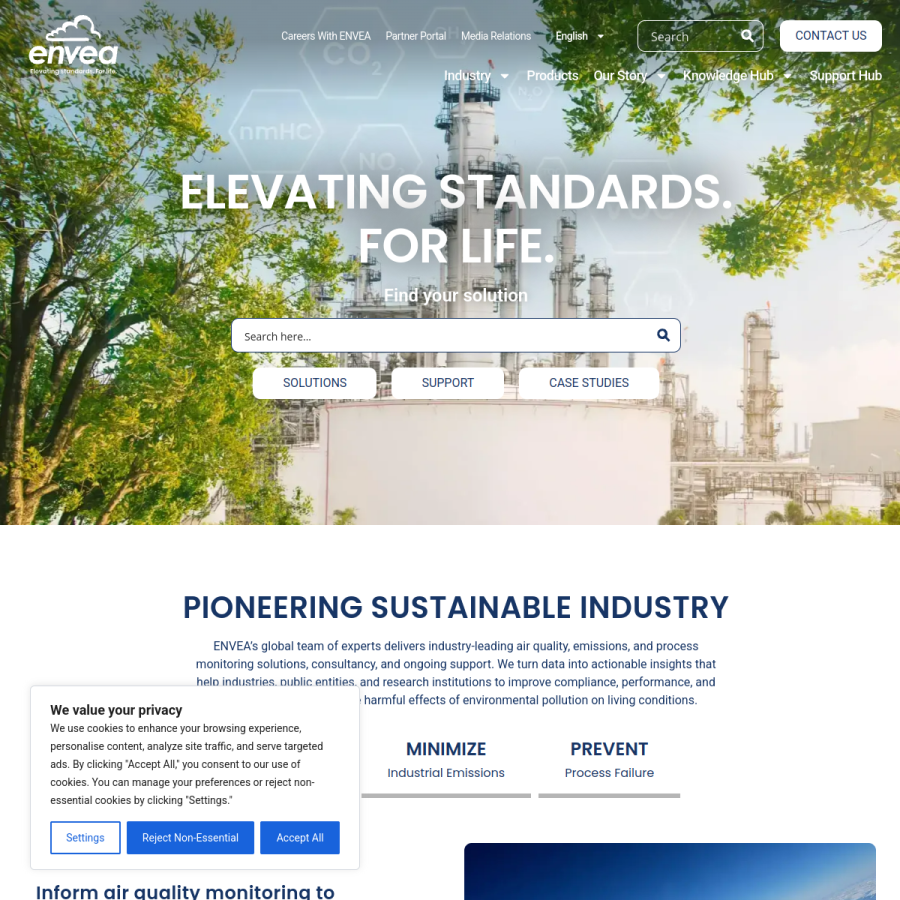 envea.global homepage screenshot