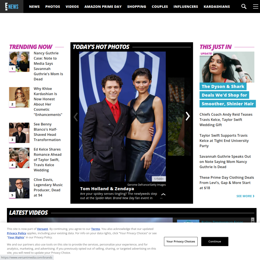 eonline.com homepage screenshot