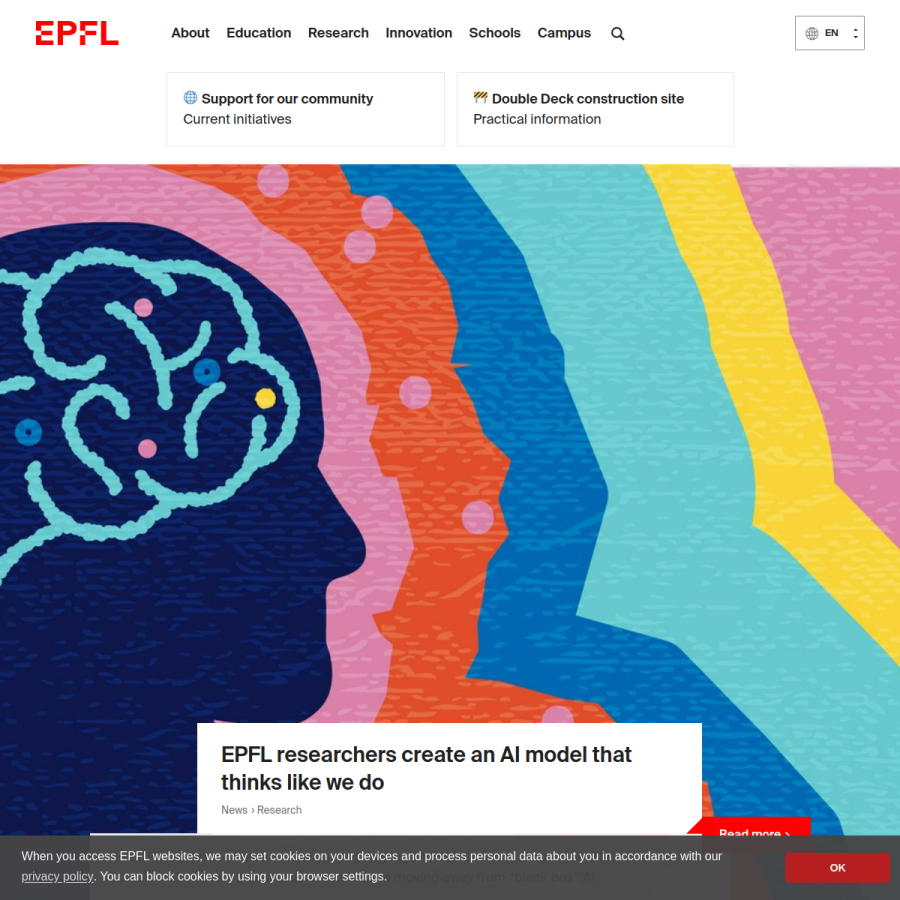 epfl.ch homepage screenshot