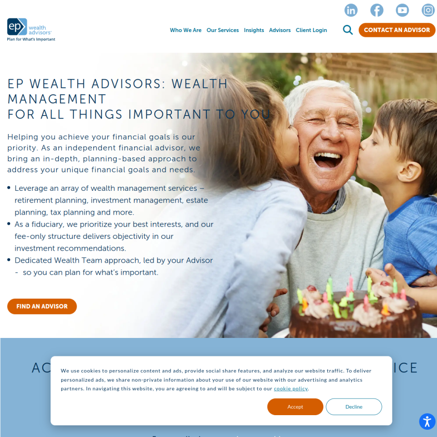 epwealth.com homepage screenshot