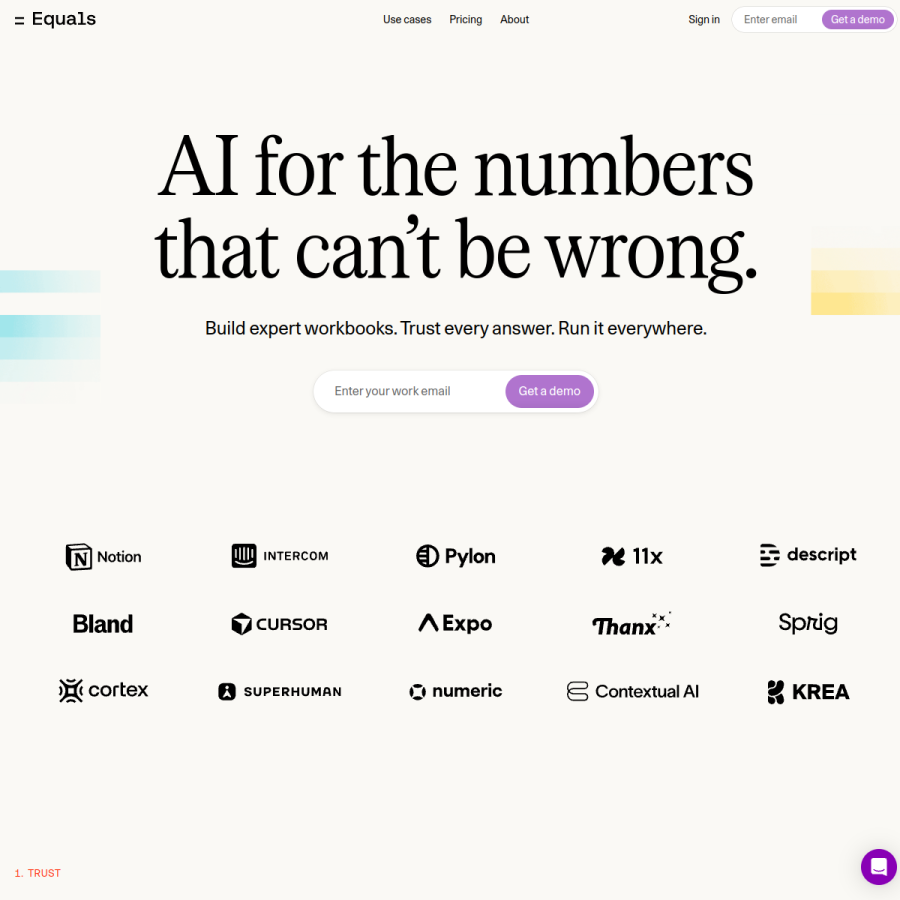 equals.com homepage screenshot
