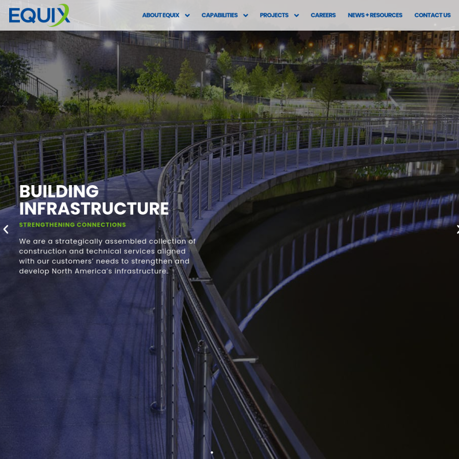 equixinc.com homepage screenshot
