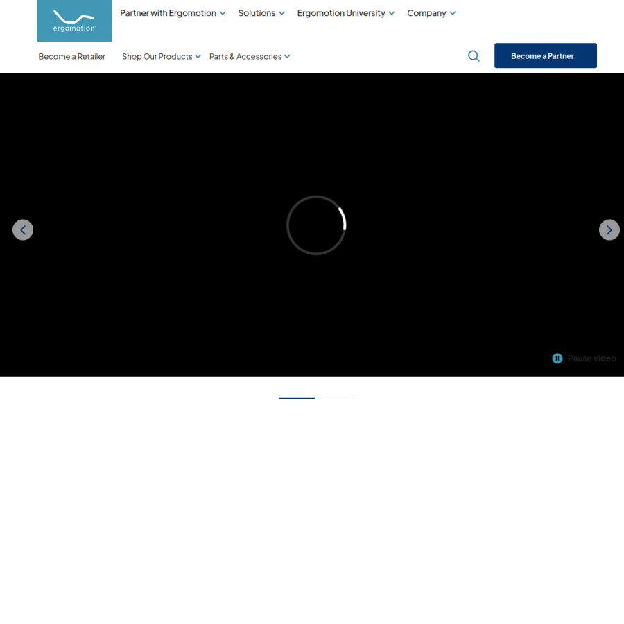 ergomotion.com homepage screenshot