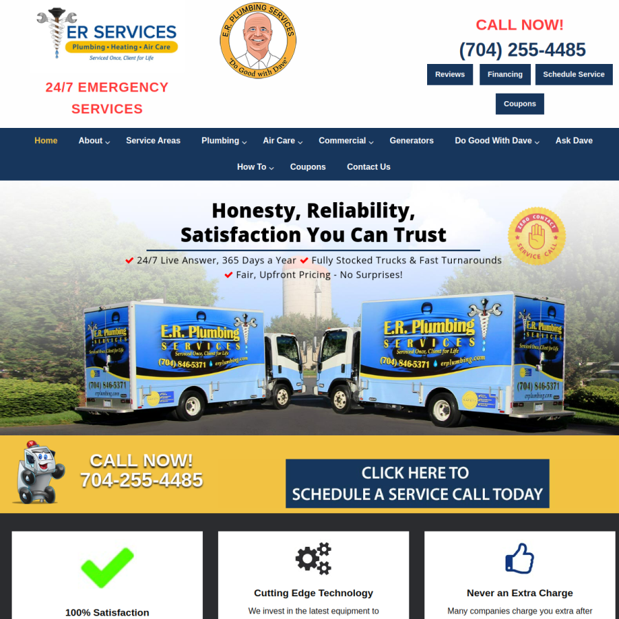erservicesclt.com homepage screenshot