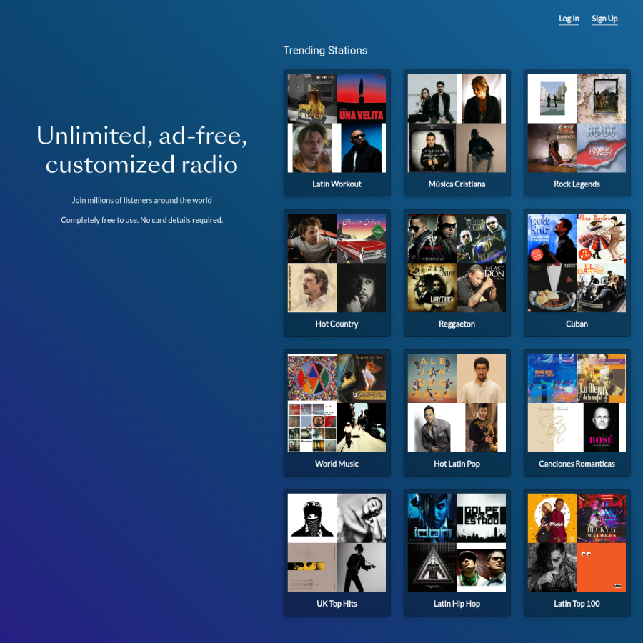es.jango.com homepage screenshot