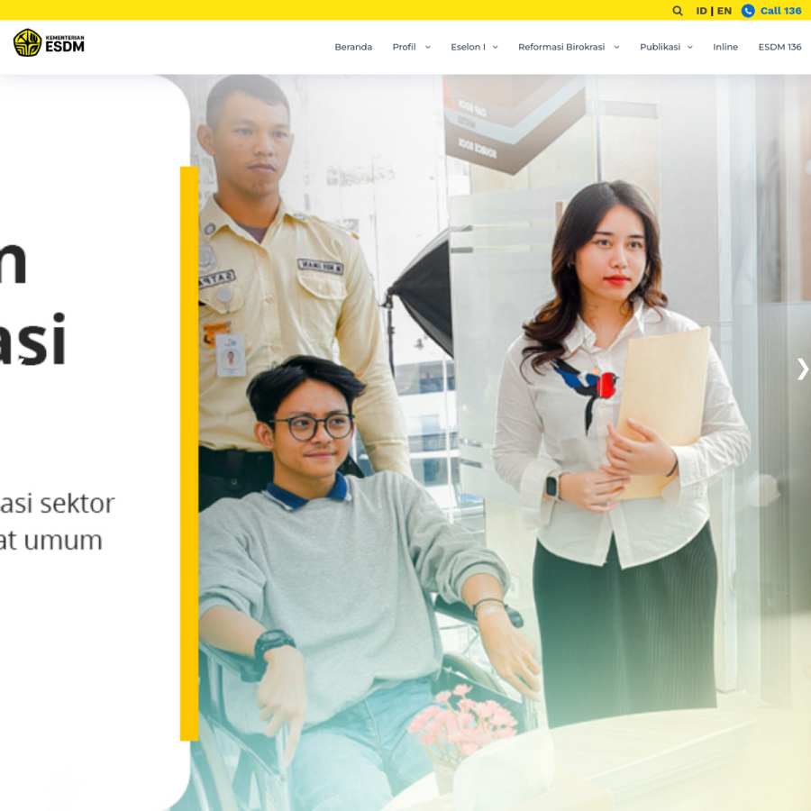esdm.go.id homepage screenshot