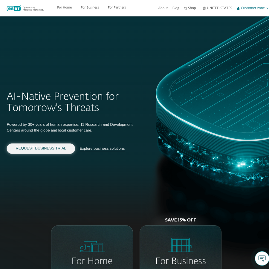 eset.com homepage screenshot