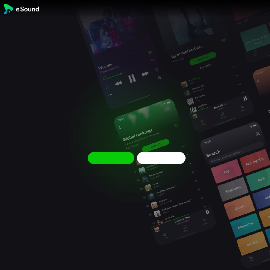 esound.app homepage screenshot
