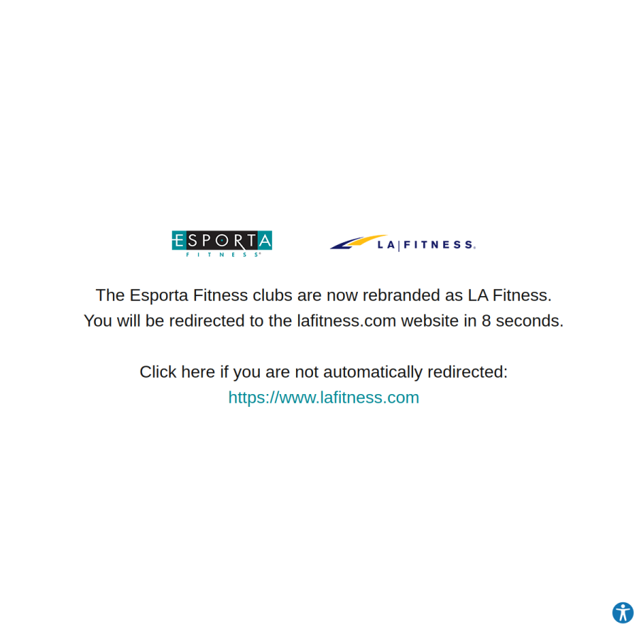 esportafitness.com homepage screenshot
