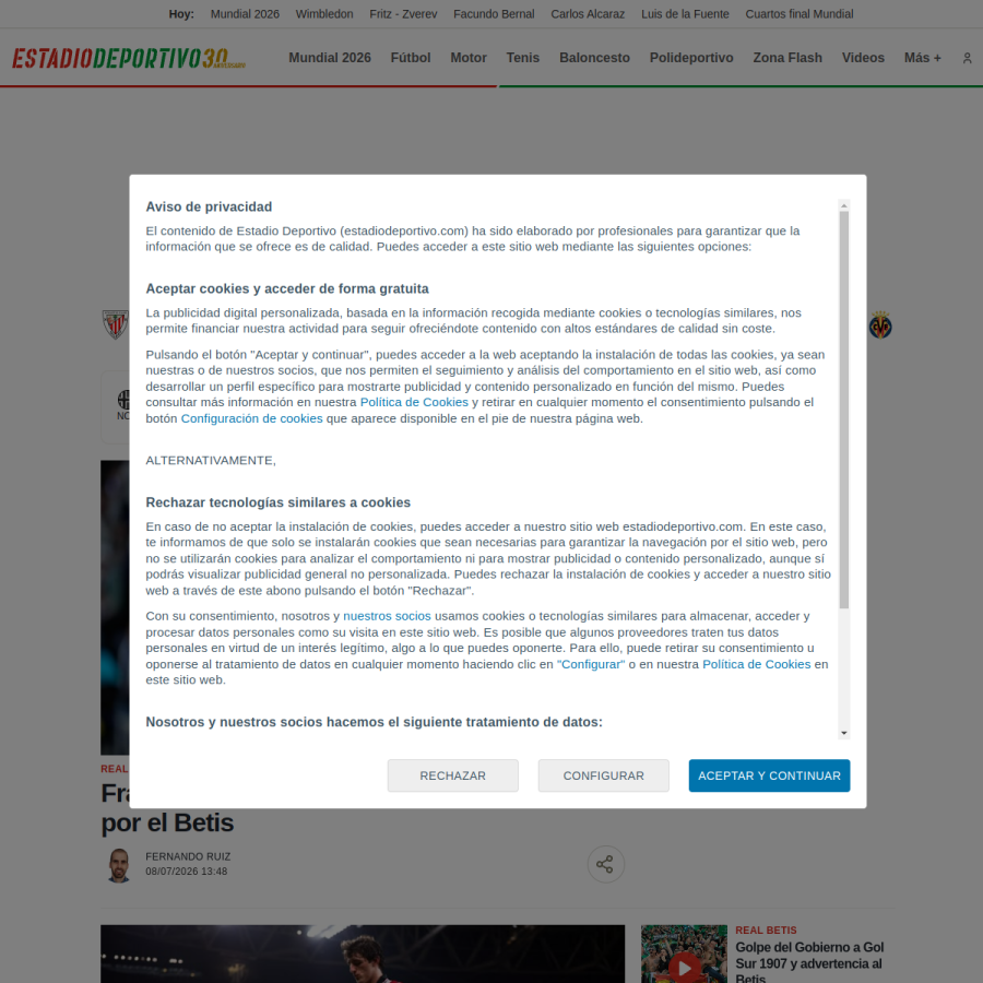 estadiodeportivo.com homepage screenshot