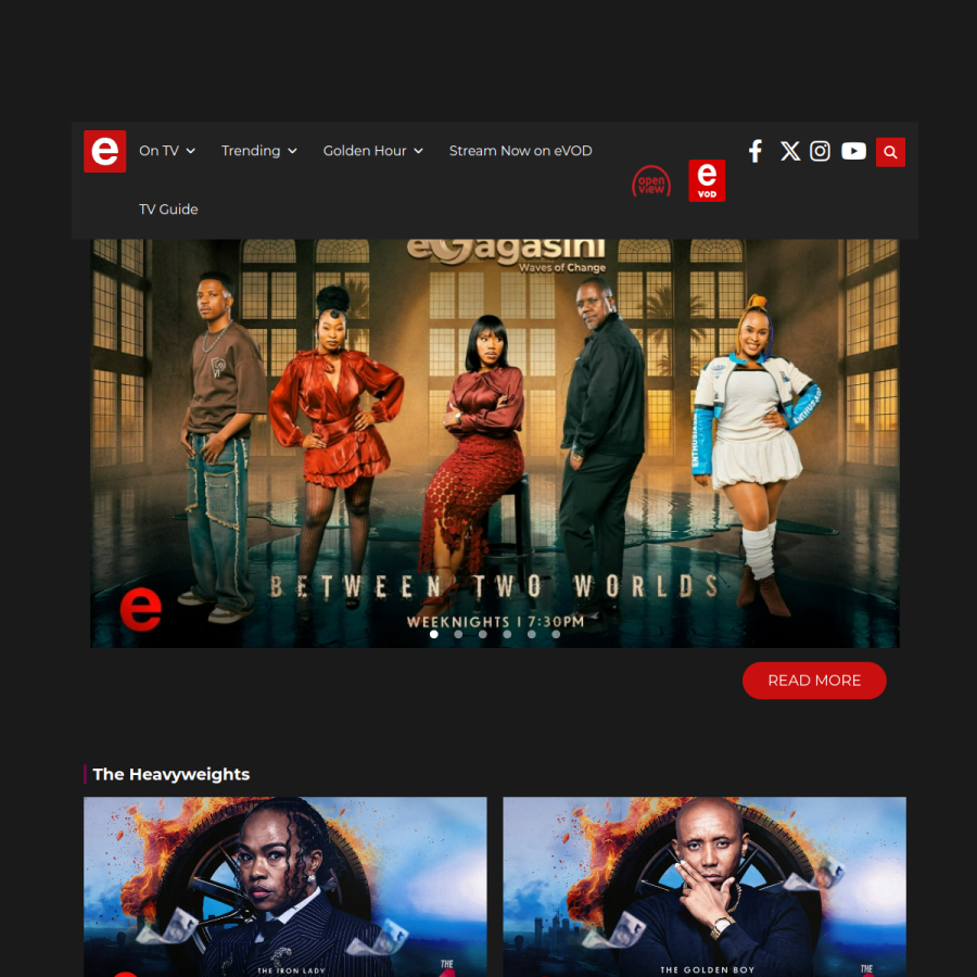 etv.co.za homepage screenshot