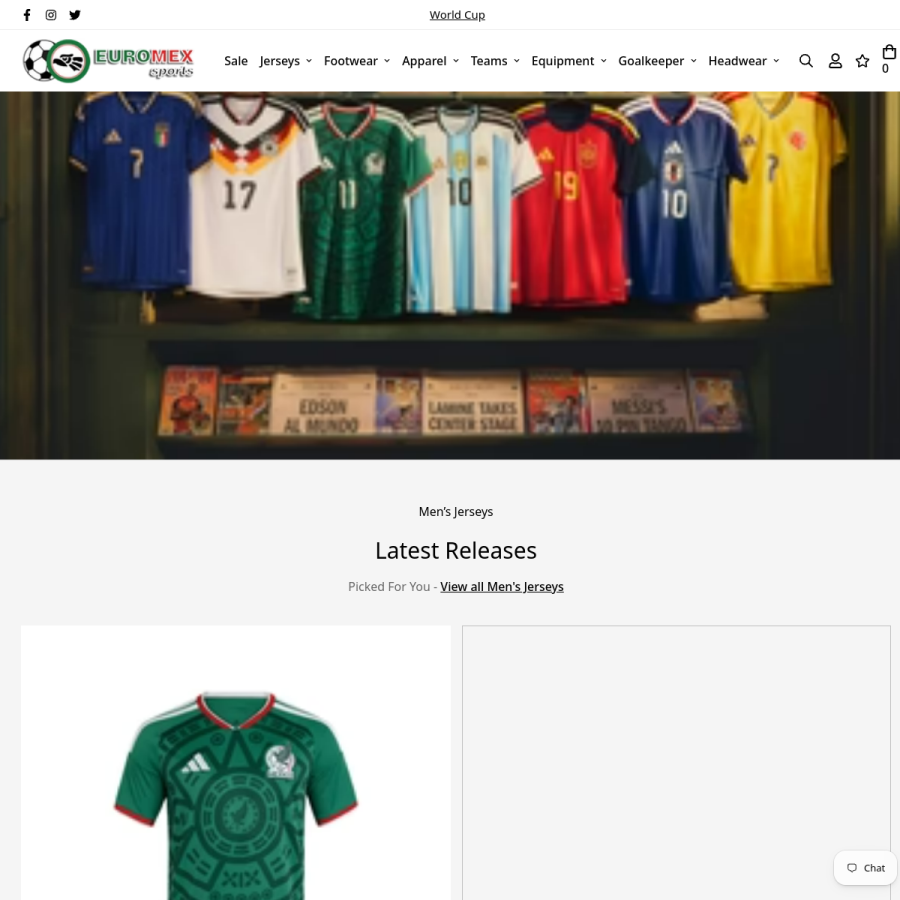 euromexsports.com homepage screenshot