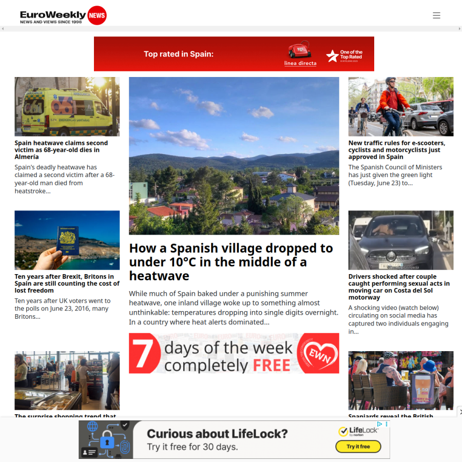 euroweeklynews.com homepage screenshot