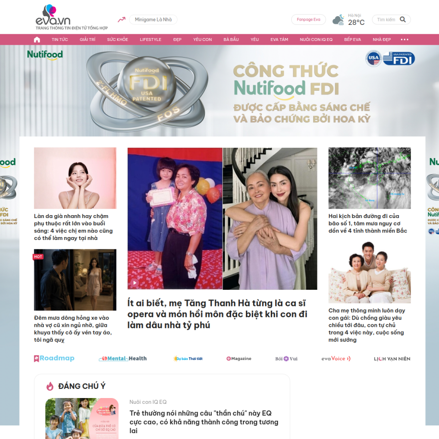 eva.vn homepage screenshot