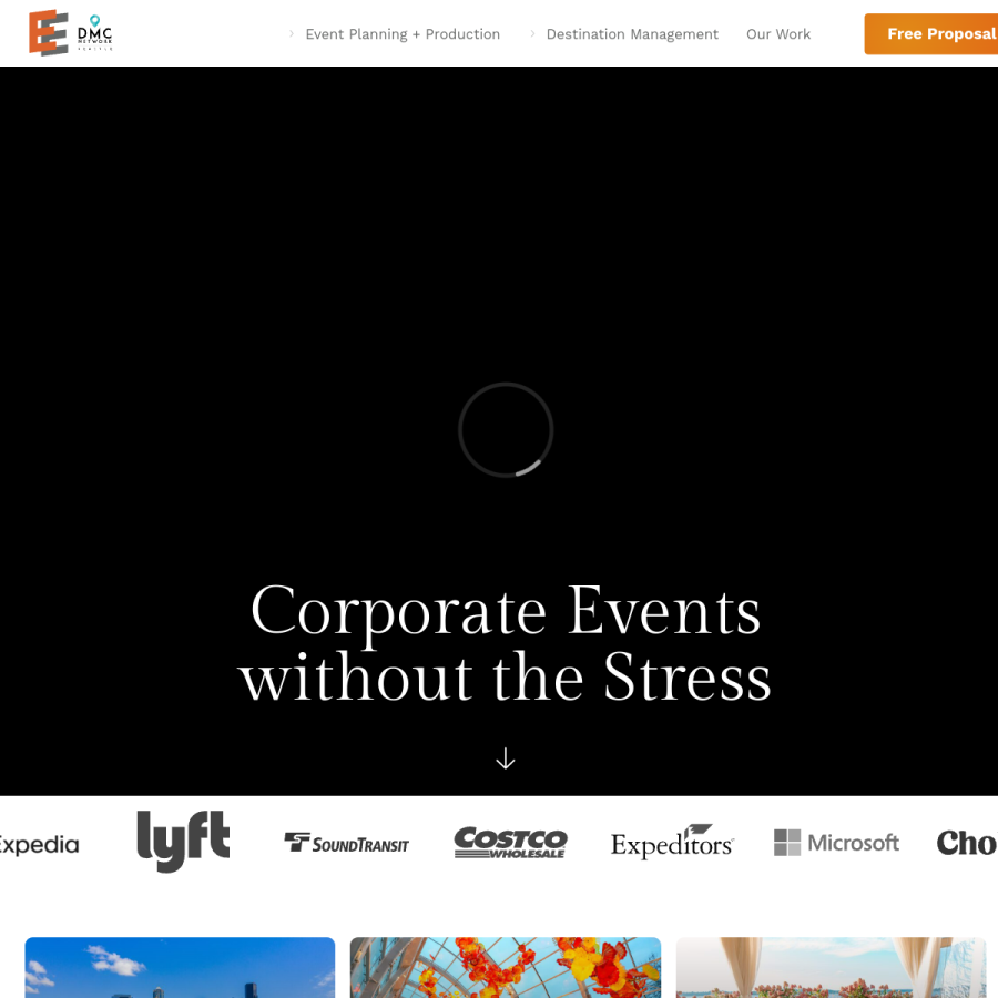 eventexperience.com homepage screenshot